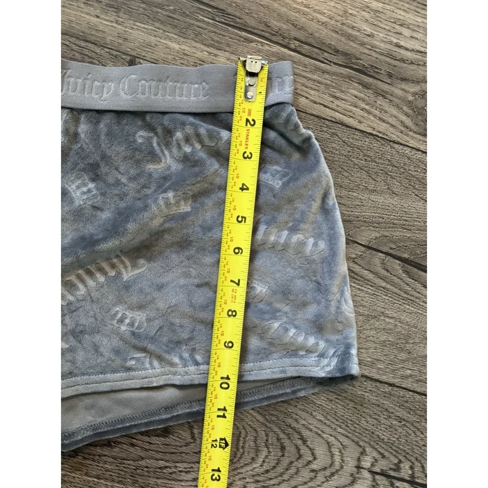 Juicy Couture Shorts Womens Large‎ Gray Sleep Velour - Picture 3 of 7